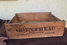RARE - Ancienne caisse en bois Liqueur COINTREAU Angers France (Déco Loft)