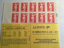 Timbres de France Carnet ouvert n° 2630-C2 "Jeux Olympiques d'Hiver"  Neuf