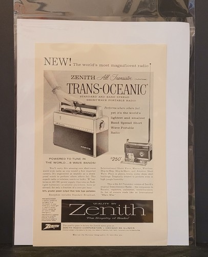 Zenith all transistor - zenith, all-transistor