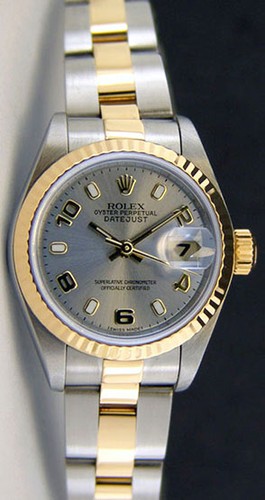 Rolex lady datejust gold steel - lady-datejust,
