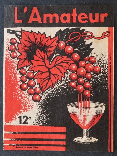 Ancienne étiquette vin