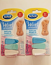 Lot de 2  Recharge Limes Scholl Velvet smooth Nail Care Heads X3              C5