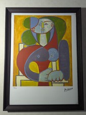TABLEAU - LITHOGRAPHIE - PABLO PICASSO ( 1881 – 1973) , BUSTE DE FRANÇOISE GILOT