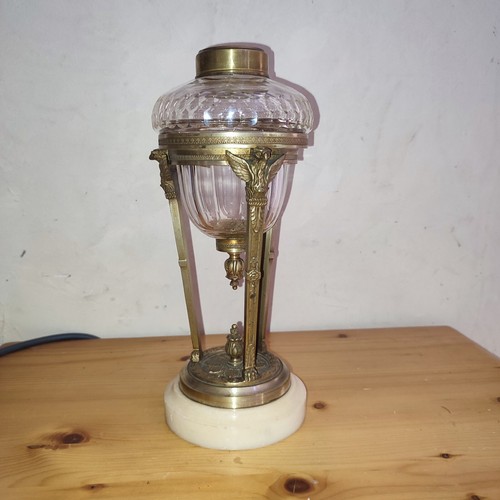 Lampe athénienne bronze et - lampe, en