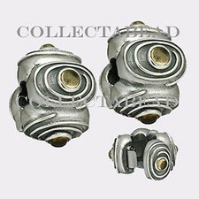 Authentic Pandora Sterling Silver Citrine Clips (2)  790560CI RETIRED