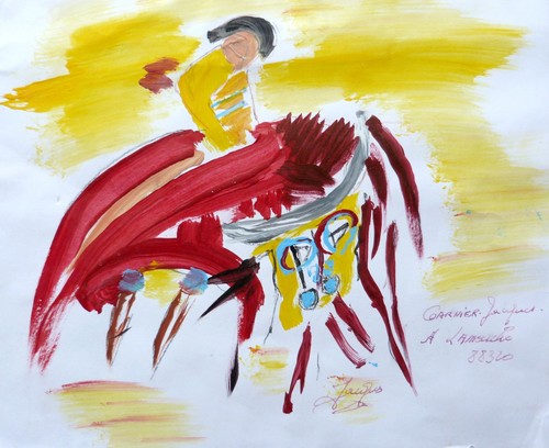 Scene corrida torero - de, le