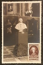 CARTE MAXIMUM CARD 1947 FDC 1er JOUR FENELON DE VIVIEN & MAZELIN CAMBRAI 59 NORD