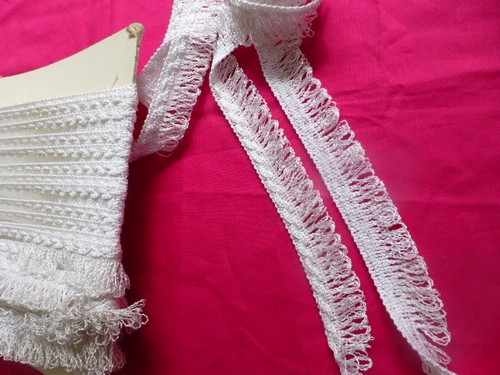 4mx2 50cm blanc galon frangé - 4mx2,50cm,