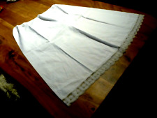 Jupon coton  avec dentelle   blanc Vintage
