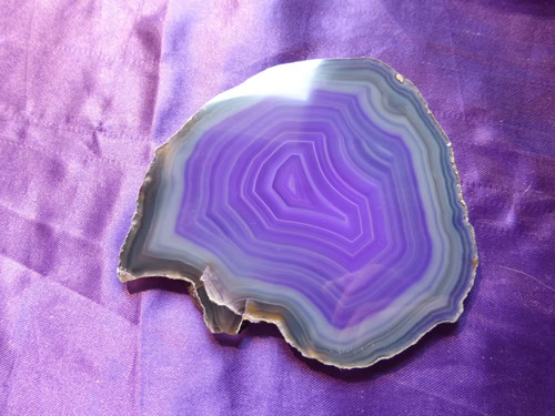Tranche agate teintée - tranche,