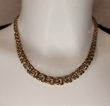 NECKLACE VINTAGE collier maille americain plaqué or  aurea plaque or 