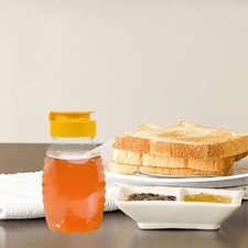  4 Pcs Support De Sirop Mini Pots À Épices Bouteille Pression Vide