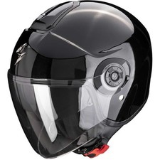 Casque Jet Moto Scorpion Exo City II Solid Noir Double Visière Urban Scooter