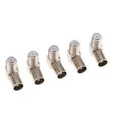 Connecteur D'angle Coaxial F Femelle Vers TV RF Mâle, Adaptateur De Câble