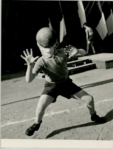 Enfant ballon vintage - l'enfant,