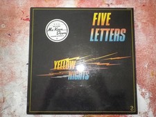 LP 33T FIVE LETTERS "Yellow Nights" ATROPA RECORDS ATR 510350 FRANCE 1980 VG++ -