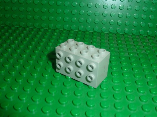 Lego brick oldgray 2x4x2 - lego, with