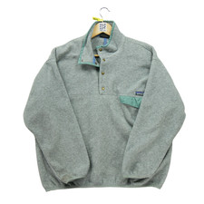 Patagonia Pull polaire Synchilla Snap-T Femme Taille XL Gris #QWE1644