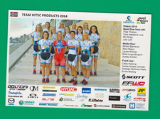 CYCLISME carte  équipe Féminine Cycliste HITEC PRODUCTS 2014