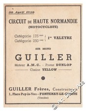 Publicité Moto GUILLER