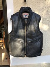 Doudoune Naf Naf Homme - Années 90 - Vintage - Cuir NOIR- Taille L