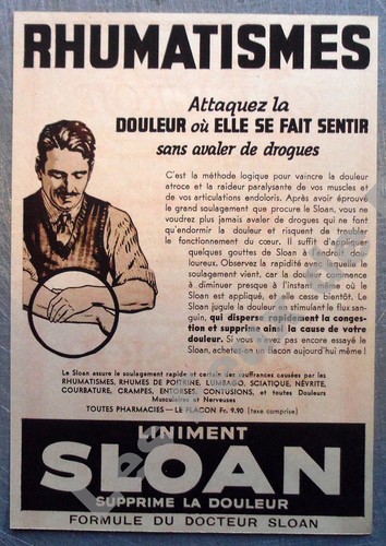 Publicite liniment sloan - liniment,