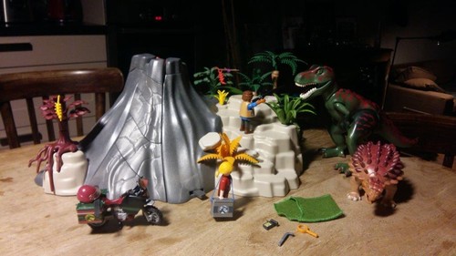 Lot volcan dinosaures - lot,