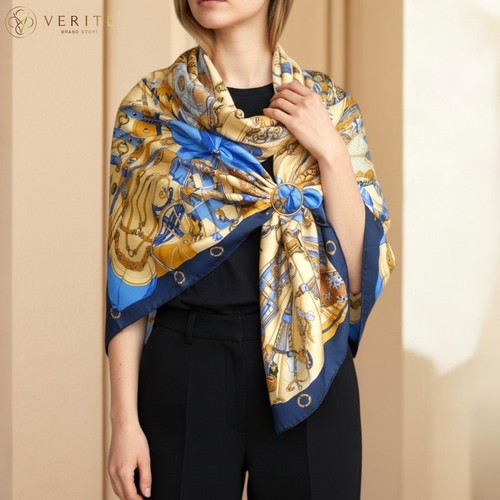 Rare vintage foulard soie - vintage, en