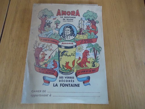 Protege cahier amora 1950 - protege-cahier,