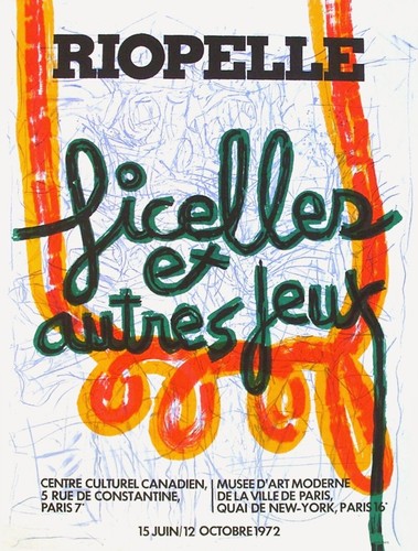 Jean paul riopelle - riopelle, affiche