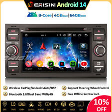 64GB Android 14 GPS Autoradio DAB+ Ford S/C-Max Focus Galaxy Kuga Fiesta Transit