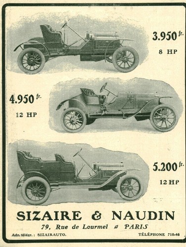 Publicité ancienne automobile