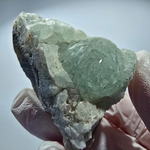 Sphère préhnite quartz - sphère, préhnite,