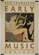 Lance Goines David San Francisco Early Music Society 1993 Affiche Originale