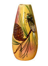 Vase céramique Vallauris  signé - Décor cigale en relief -N2