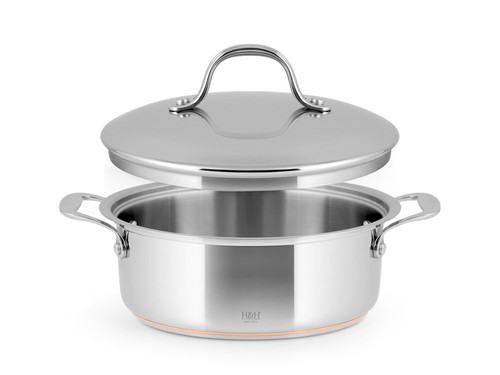 Cocotte basse acier - h&h,