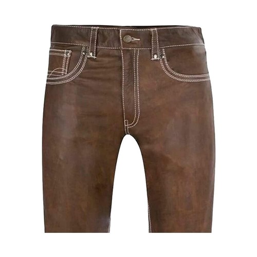 Pantalon cuir véritable - pantalon, en