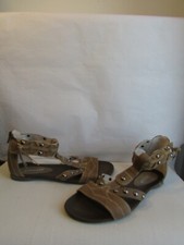 sandales  regard cuir taupe 37