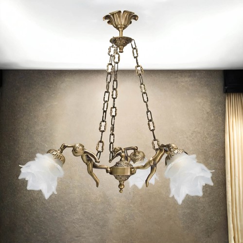 Lustre art nouveau laiton - nouveau, en