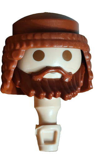 Playmobil tête barbe perruque - playmobil,