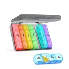 Pilulier Semaine 28 Compartiments Pilulier Hebdomadaire 7 Jours 4 Fois Jour B...