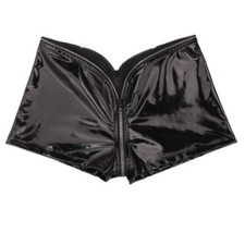 Femme simili cuir verni short - verni,