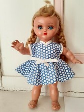 POUPEE  BELLA  MUGUETTE  RHODOID MADE IN FRANCE  Br SGDG  25 cm/ années 50