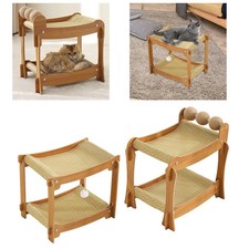 Lit griffoir double couche pour chat, fournitures, jouet à griffes, planche