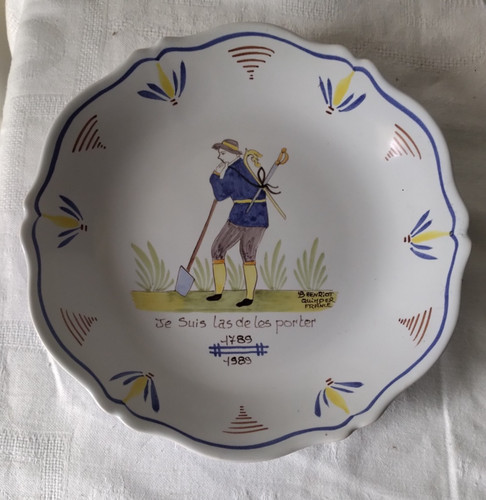 Assiette henriot quimper - hb,