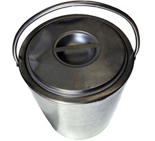 ANCIEN RECIPIENT de FERME INOX