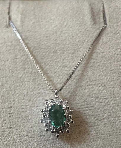 Collier blanc 18kt avec - 18kt.,