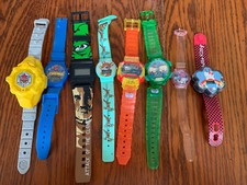 Children’s Character Novelty Watch Lot Disney Spider-Man Star Wars Rugrats Bug
