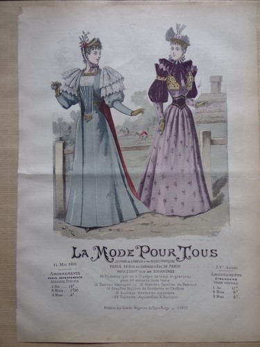 Gravure ancienne la mode - ancienne,