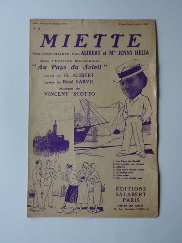 Partition miette opérette - partition, au